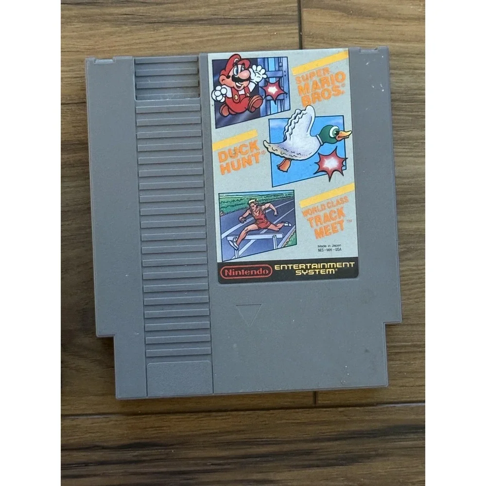 Vintage Super Mario Bros. / Duck Hunt / World Class Track Meet Nintendo NES Cart